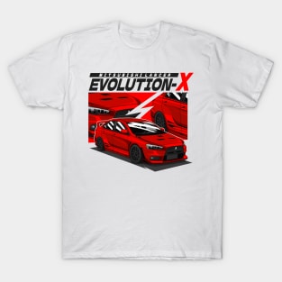 MITSUBISHI LANCER EVOLUTION-X (RED) T-Shirt